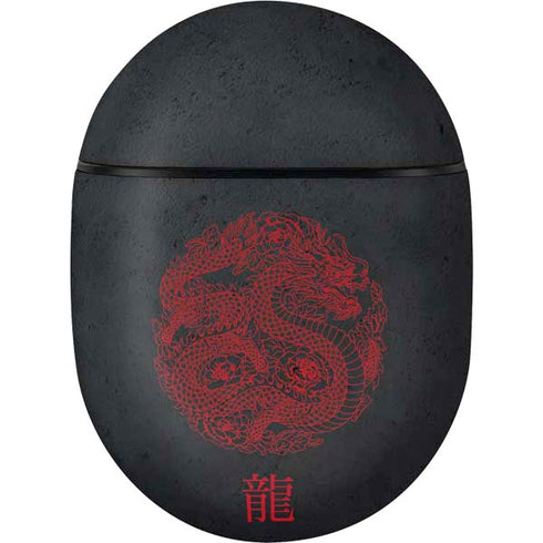 Red Dragon Google Pixel Buds Skin